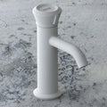 Remer Rub. Single lever basin mixer - Element series without drain fitting, white matt