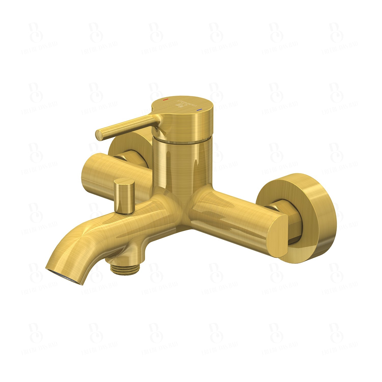 Steinberg - Mitigeur monocommande apparent pour baignoire série 101 Brushed Gold