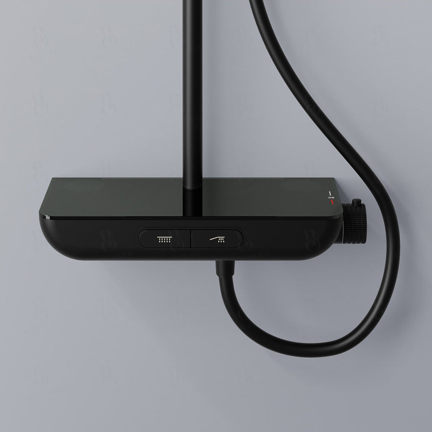 Steinberg Duschsystem Mit Glasablage Thermostat Regenbrause Und Stabhandbrause Serie 101