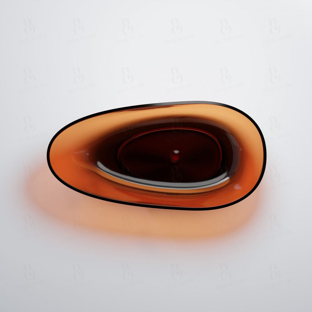 Freestanding bathtub - Steinberg Series 489 - made of polyresin - amber