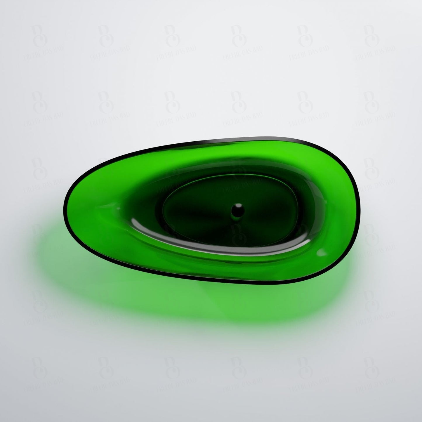 Freistehende Badewanne - Steinberg Serie 489 - aus Polyresin - Forest