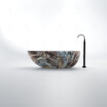 Freistehende Badewanne - Steinberg Serie 540 - aus Solid Surface - Dark Pearl