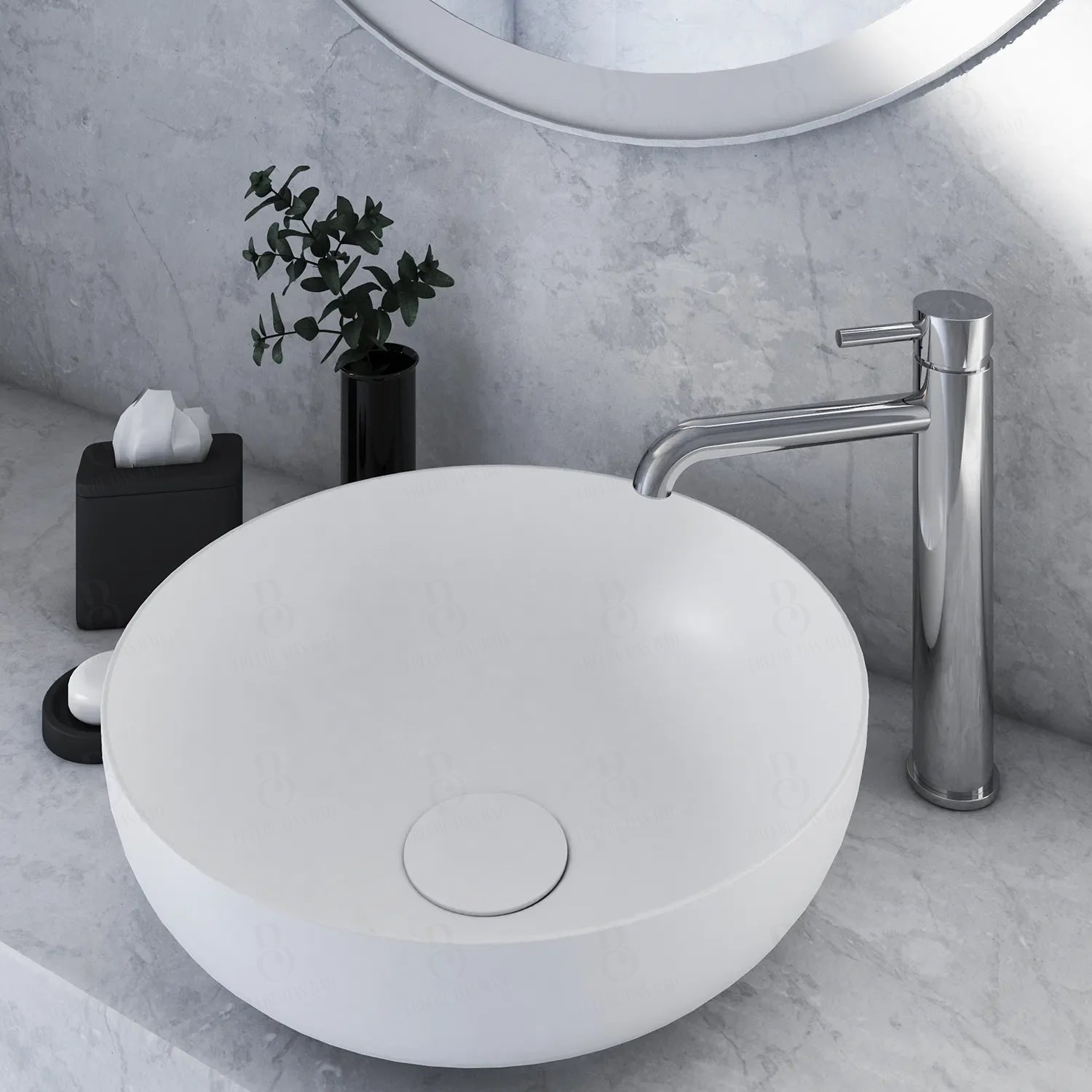 Chrome without drain fitting