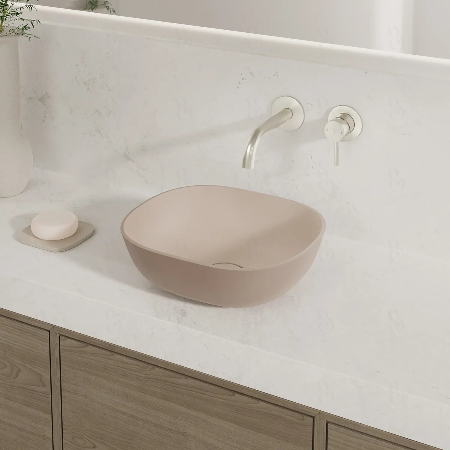 Brushed Nickel Ohne Ablaufgarnitur