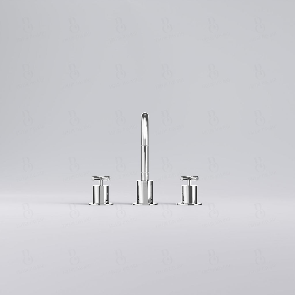 Chrome with waste fitting