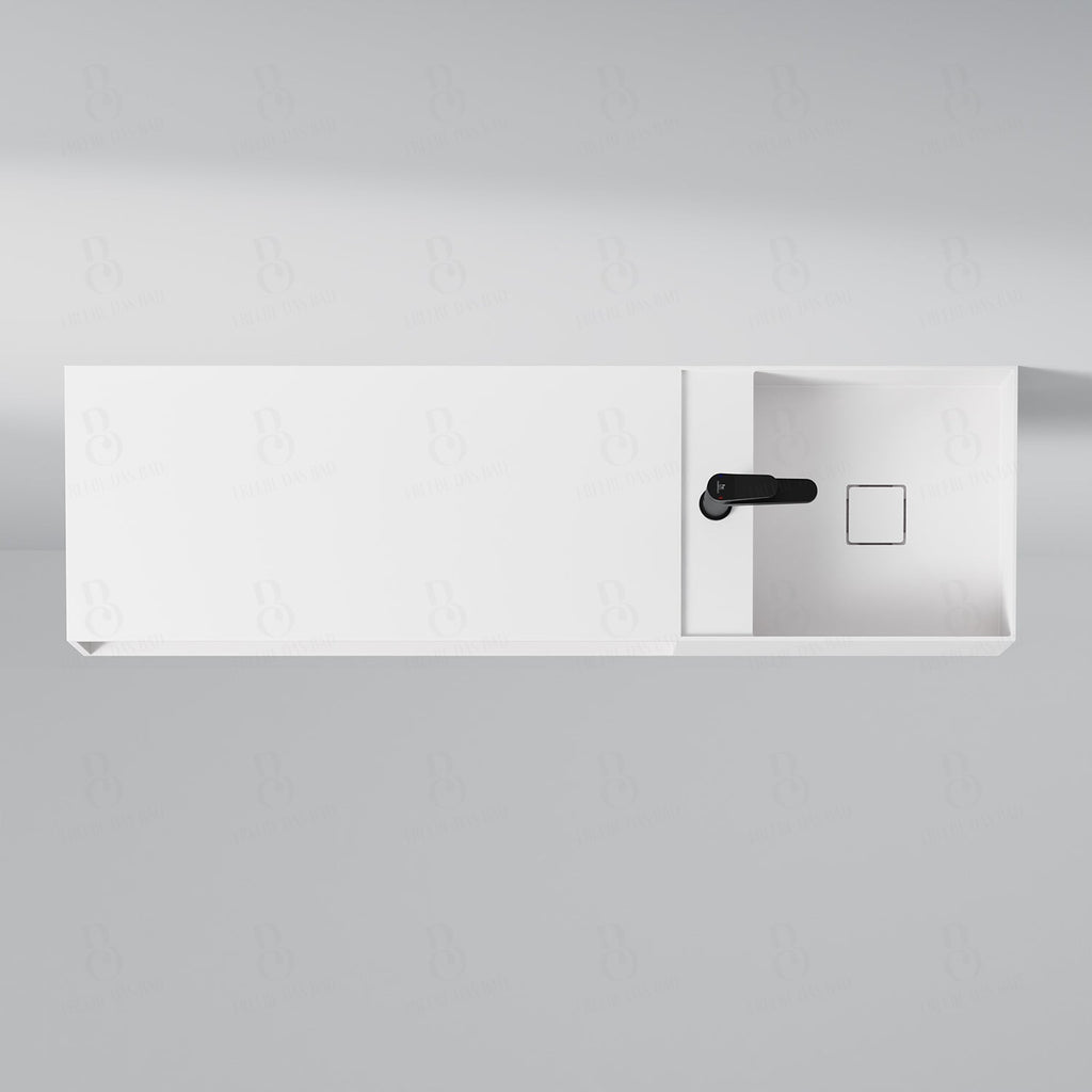 Steinberg Serie 443 - Wandwaschtisch - aus Solid Surface - weiß