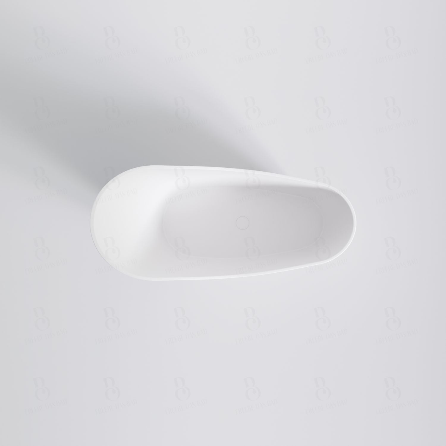 Matt White Mit Ablaufgarnitur