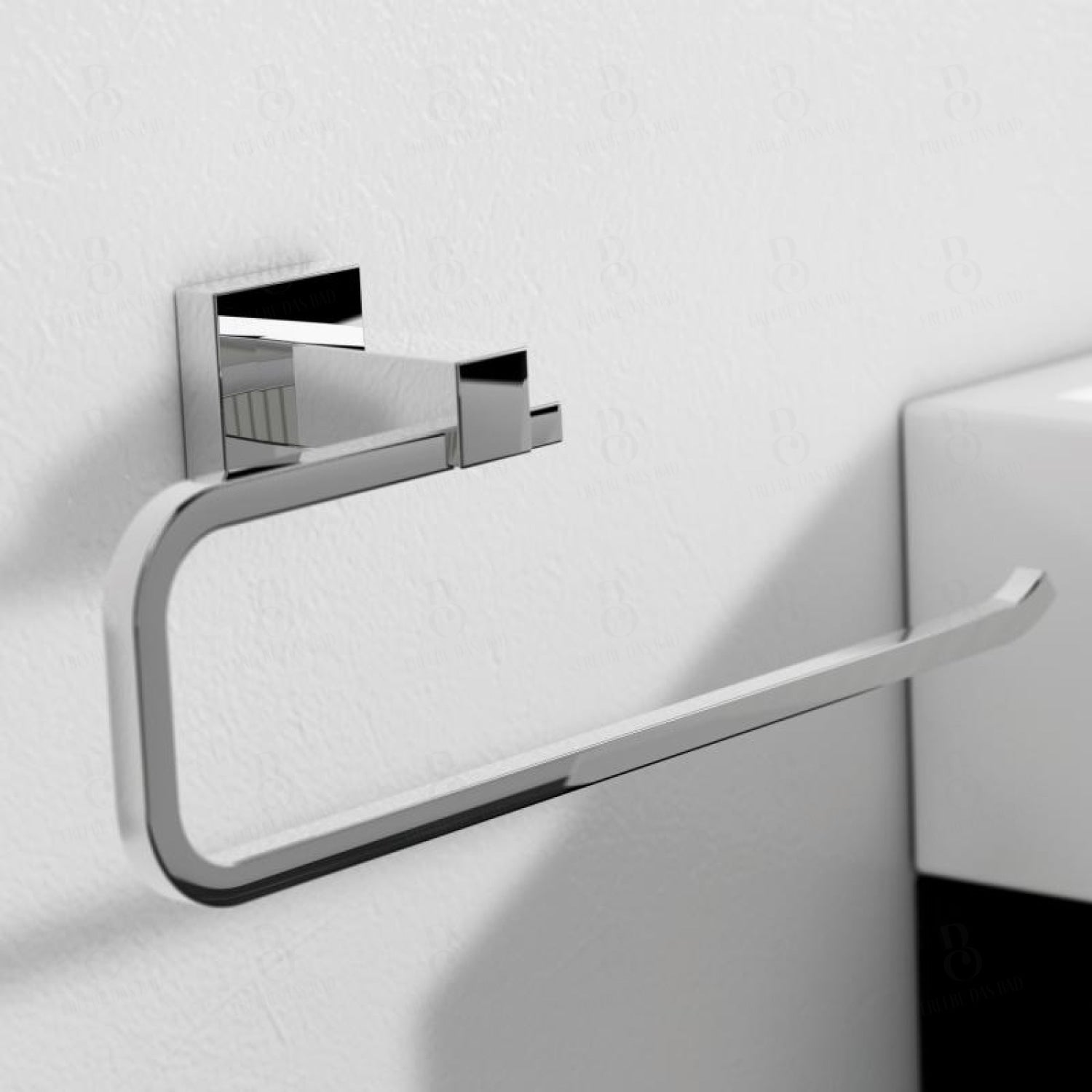 Treos Serie 505 Handtuchring eckig chrom