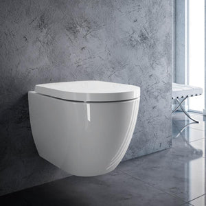 verkürztes WC nur 45cm - spülrandlos - Toilette Raumspar-WC - ohne Sitz