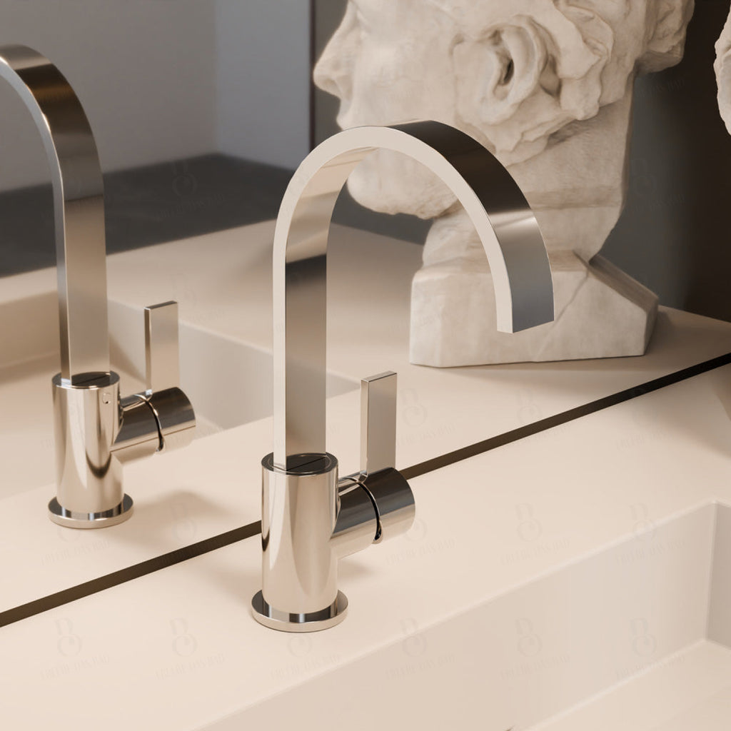 Treos Waschtischarmatur in Chrom - Serie 195 - mit Druckverschluss - 195.01.1500