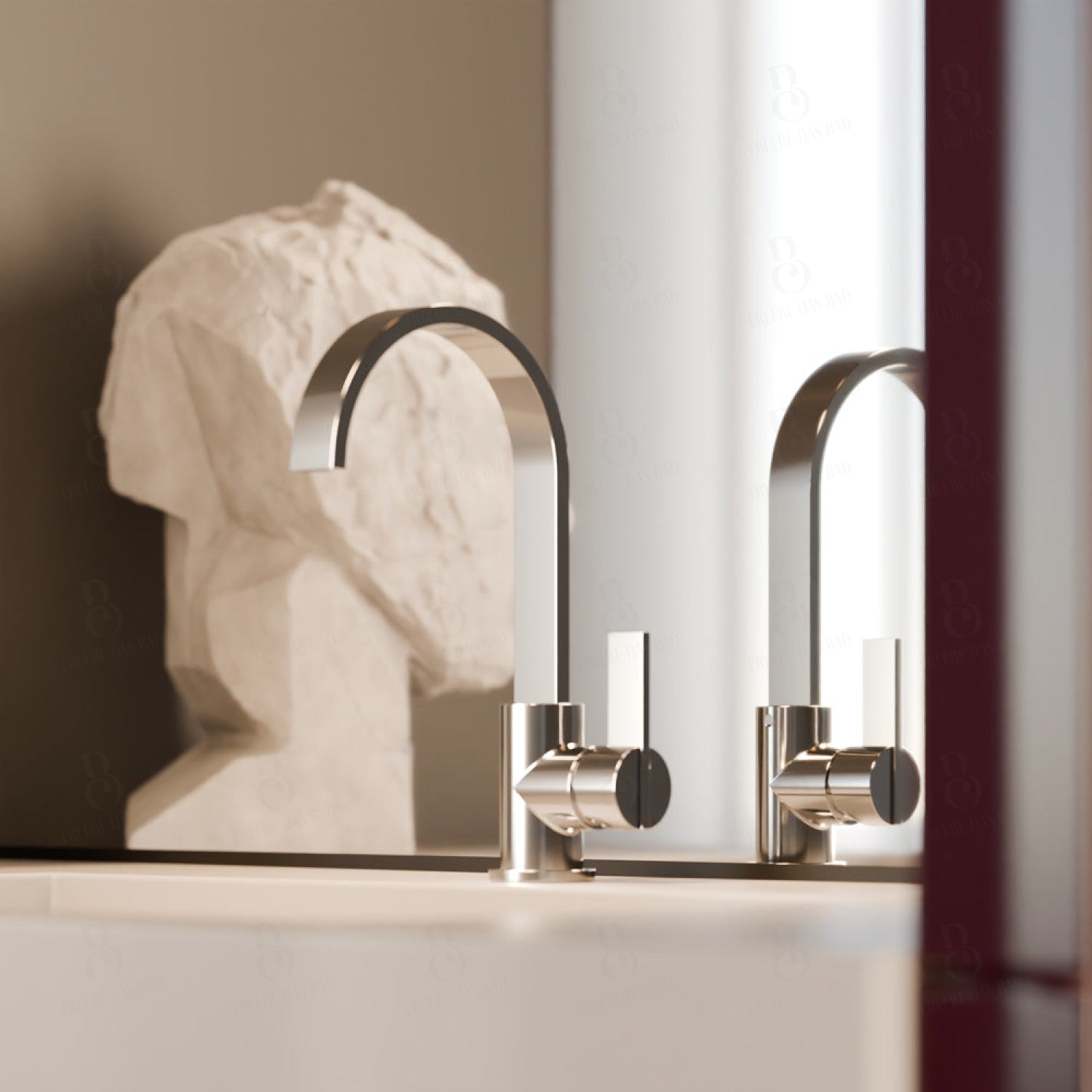 Treos Waschtischarmatur in Chrom - Serie 195 - mit Druckverschluss - 195.01.1500