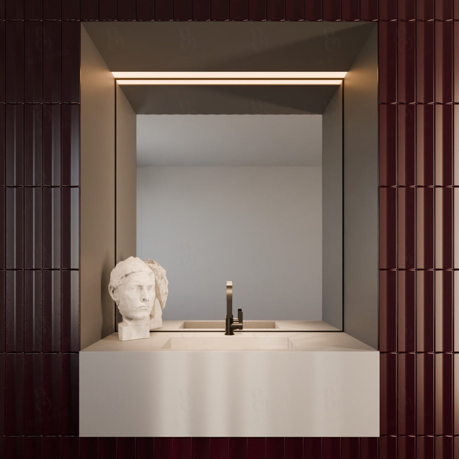 Treos Waschtischarmatur in Schwarz - Serie 195 - mit Druckverschluss - 195.01.15002